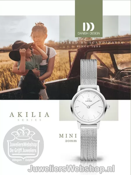 Danish Design horloge Akilia Mini IV62Q1268 dames staal zilverkleurig