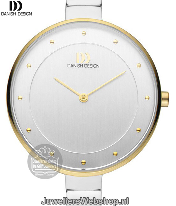 danish design iv65q1143 horloge dames bicolor