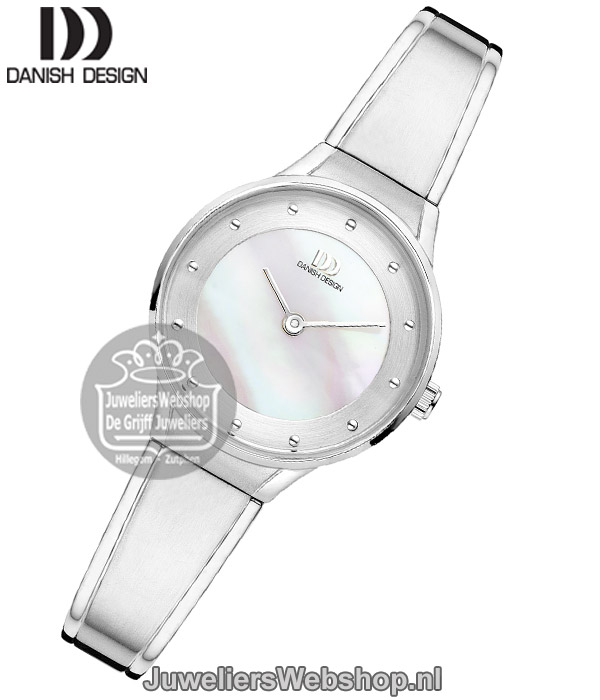 danish design iv62q1176 dames horloge zilverkleurig