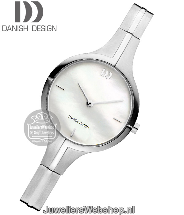 danish design iv62q1202 dames horloge zilver