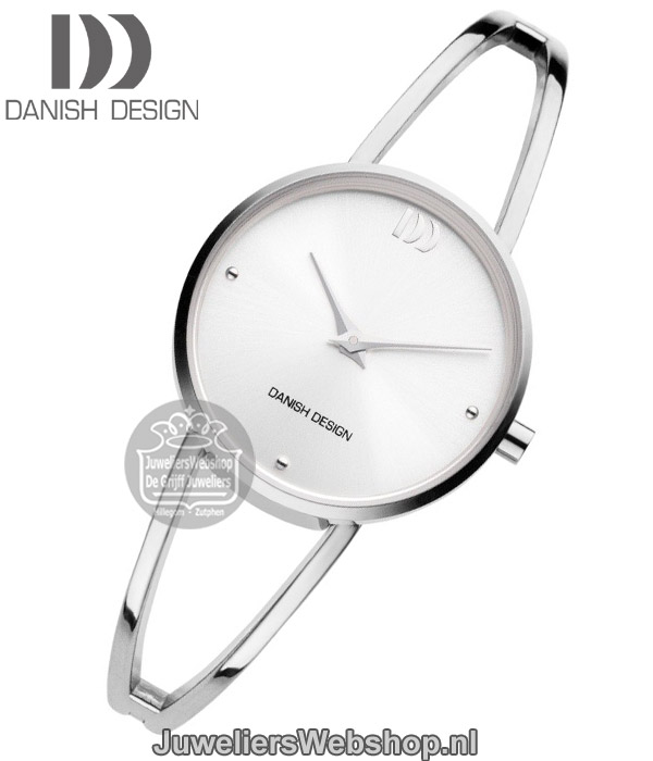 danish design 1230 dames horloge zilverkleurig