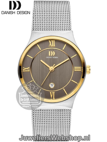 Danish Design IV73Q1240 dames horloge staal bicolor