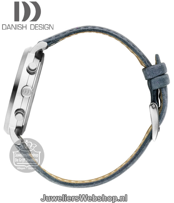 Danish Design herenhorloge 1245 chrono blauw
