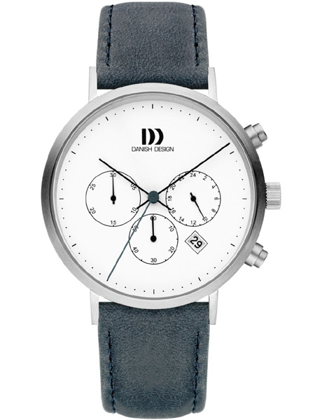 danish design chronograaf herenhorloge blauw iq22q1245