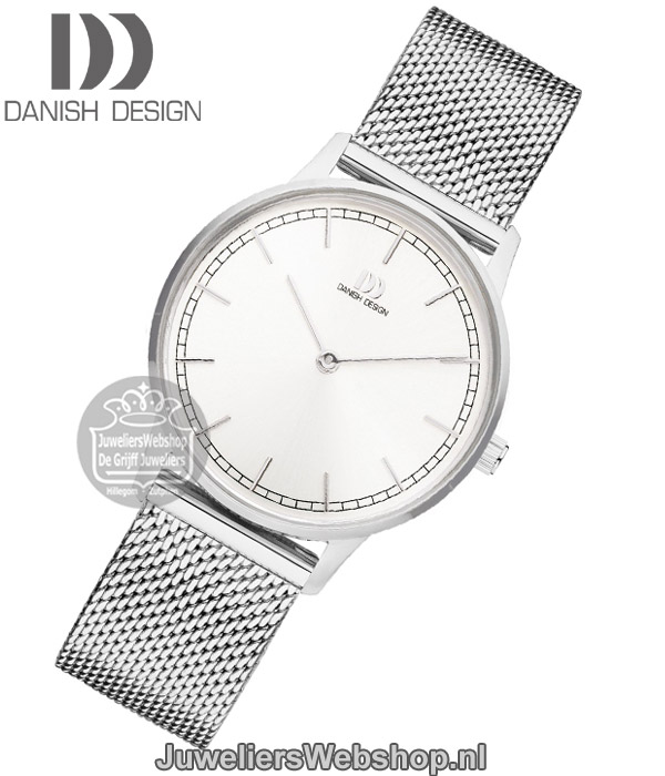danish design 1249 dameshorloge edelstaal zilverkleurig