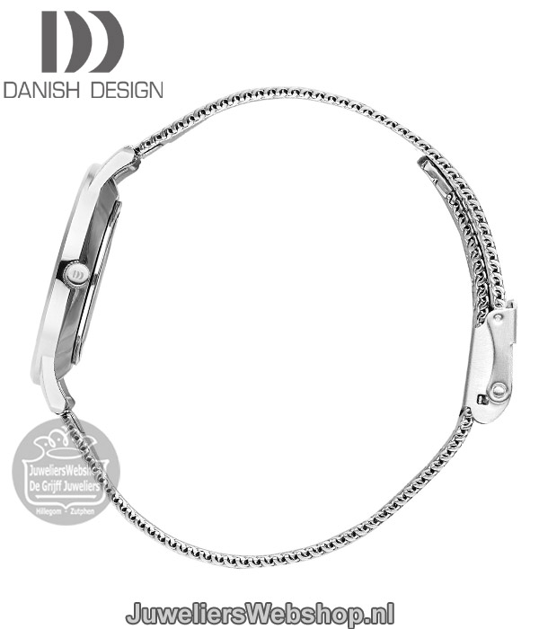 danish design iv62q1249 dames horloge staal zilverkleurig