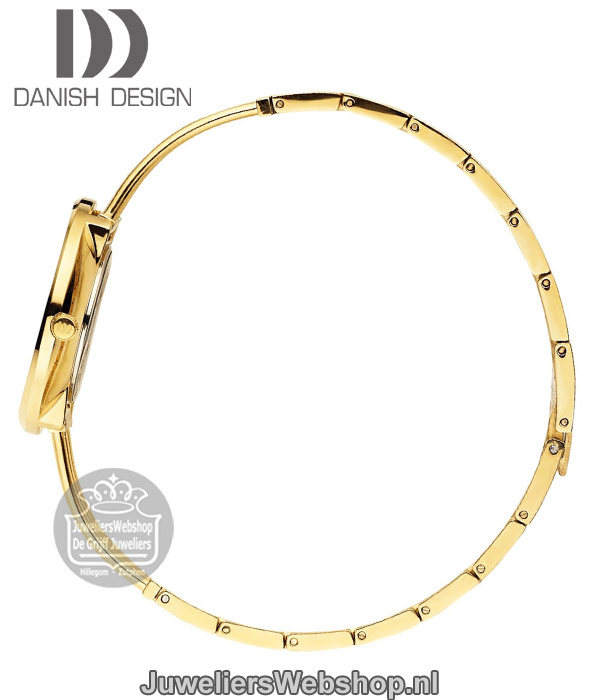 Danish Design goudkleurig dames horloge iv05q1252