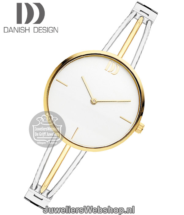 danish design 1252 dames horloge bicolor