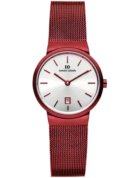 Danish Design IV74Q971 dames horloge edelstaal rood