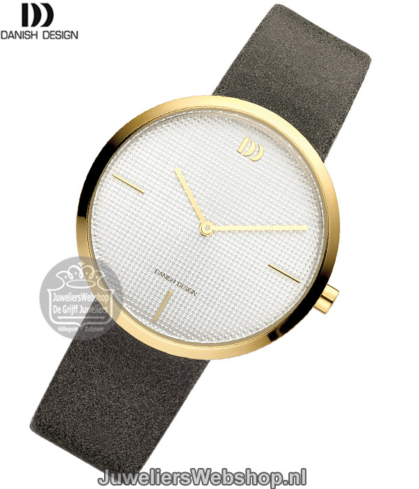 danish design iv15q1232 dames horloge goudkleurige kast