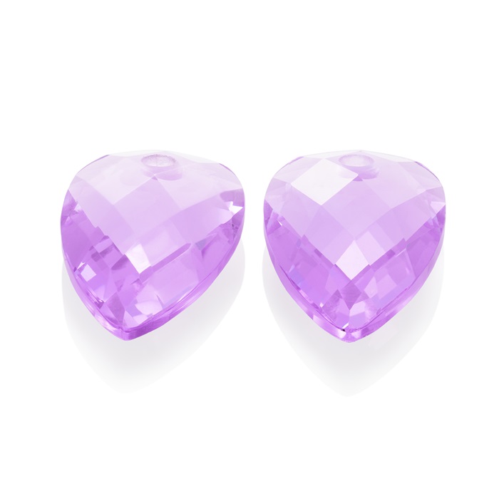 sparkling jewels earring editions Violet Quartz Blossom eardrops eagem41-bs