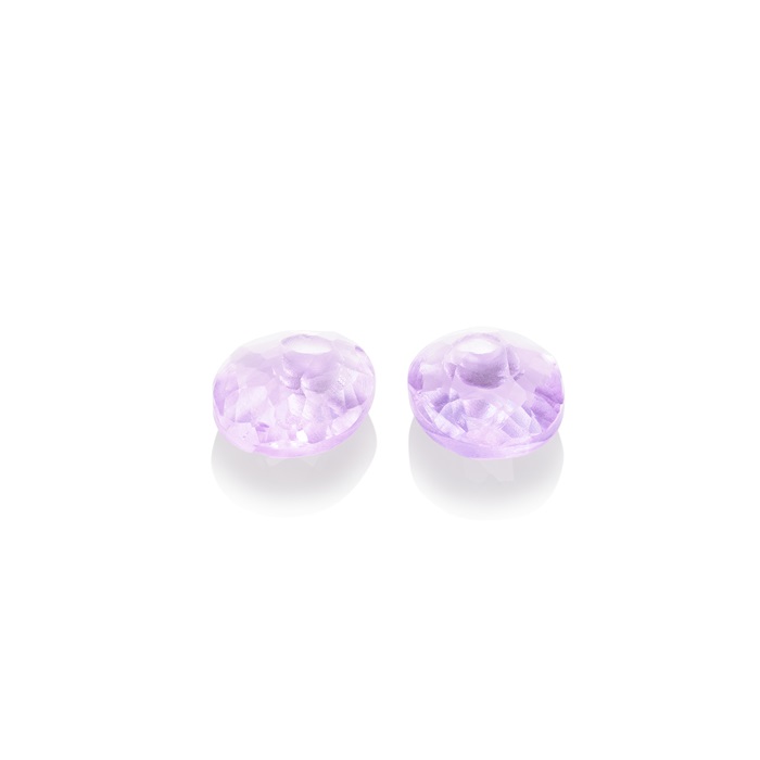 sparkling jewels earring editions Violet Quartz Twist Oval eardrops eagem41-so