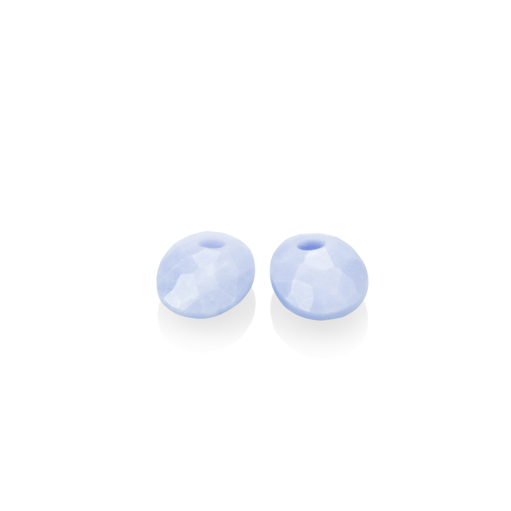 sparkling jewels earring editions Blue Lace Agate Twist Oval eardrops eagem47-so
