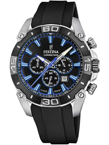 Festina horloge F20544 2 Chrono Bike 2021 Horloge Zwart