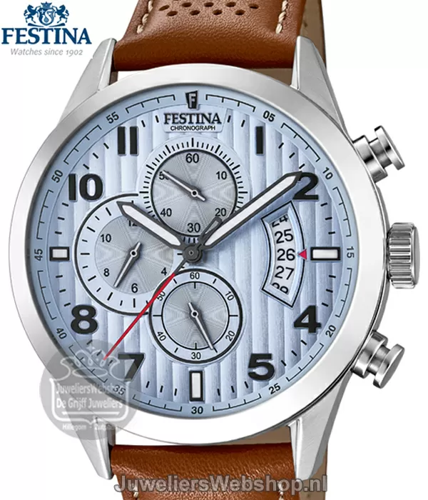 Festina horloge F20271-4 Chrono Sport Heren Blauw Festina horloges