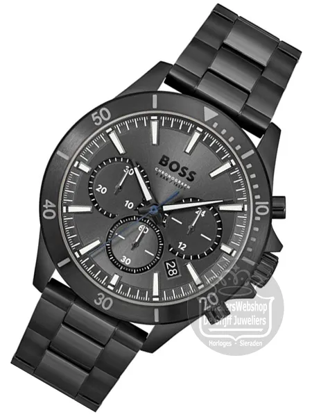 Hugo Boss Troper Chrono Horloge Heren HB1514058 Staal