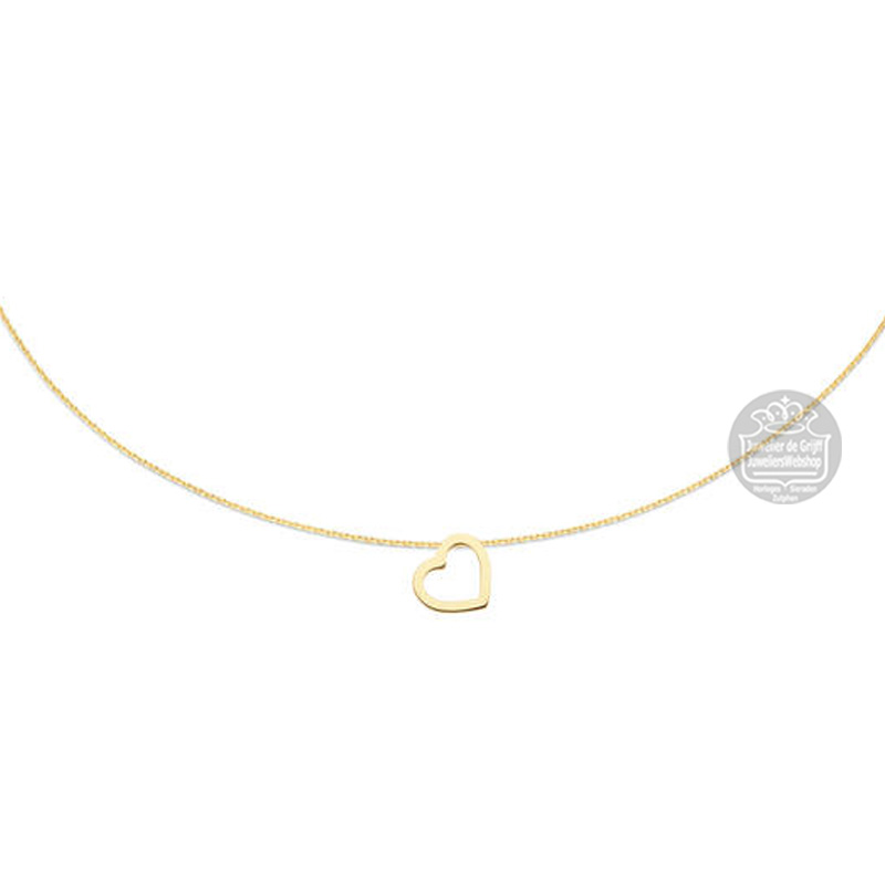 Jackie Gold Heart Necklace JKN23.357