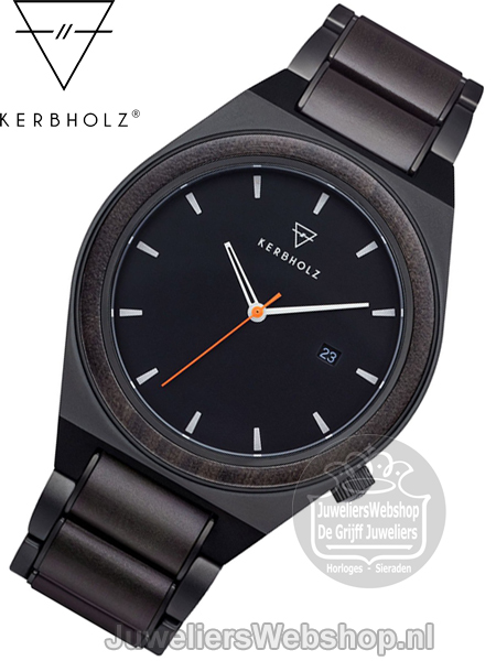 kerbholz houten horloge paul sandalwood orange 4251240414201
