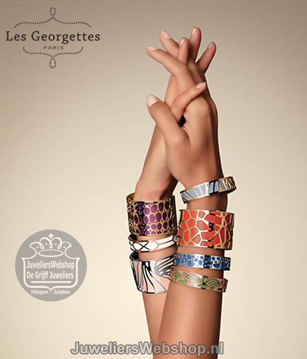 Les Georgettes Resille Armband Zilver 25mm