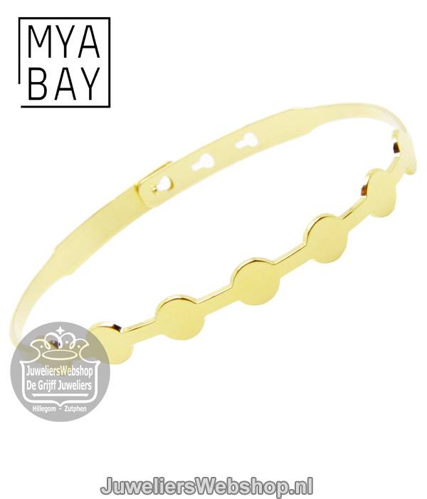 mya bay jc-35.g 7 circles armband goud symbold