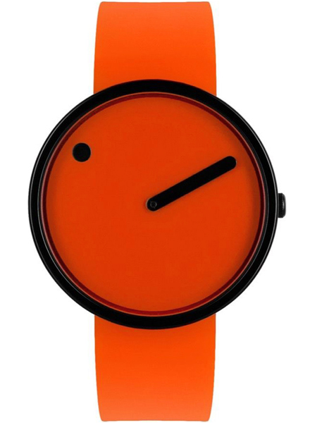 Picto Horloge Oranje 40mm 43374