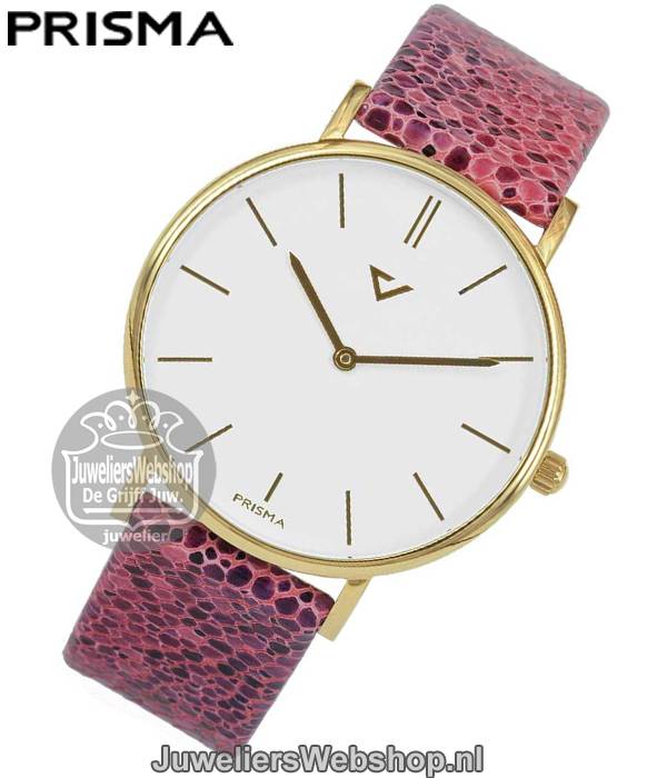 100%nl horloge prisma P1628-736G roze