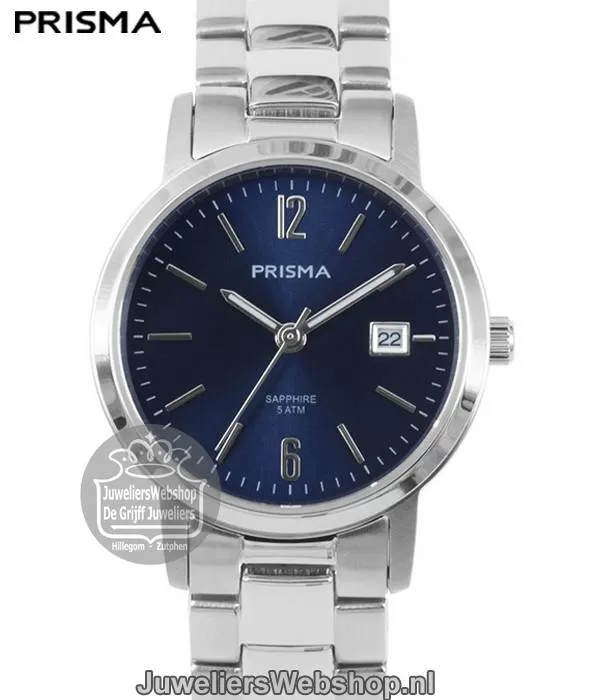 Prisma Horloge P1475 Dames Slimline Classic Steel Blue