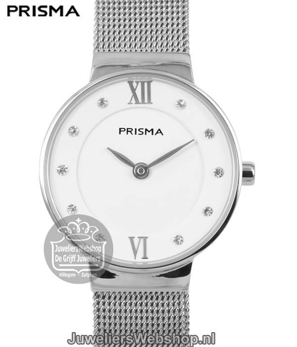 P.1457 Prisma Dames Horloge Staal Zilver