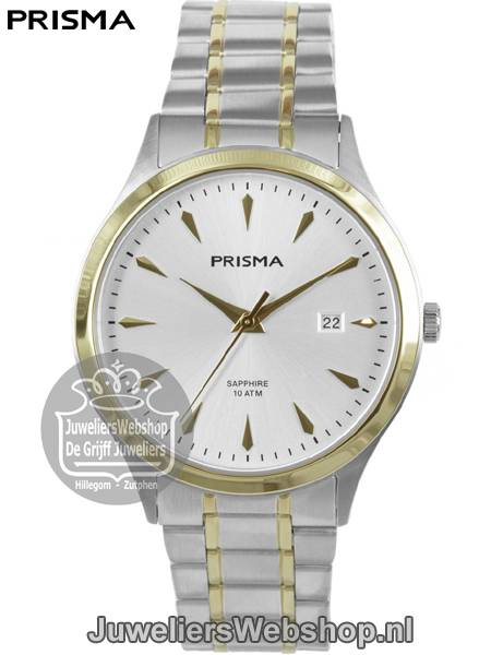 Prisma Horloge P1653 Journey Heren Staal Bicolor