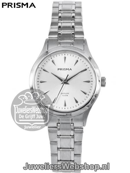 Prisma Horloge P1655 Journey Dames Zilveren Wijzerplaat