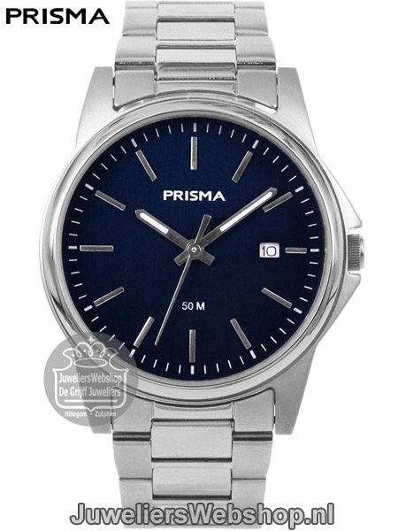 Prisma Horloge P1696 Journey Heren Blauwe Wijzerplaat
