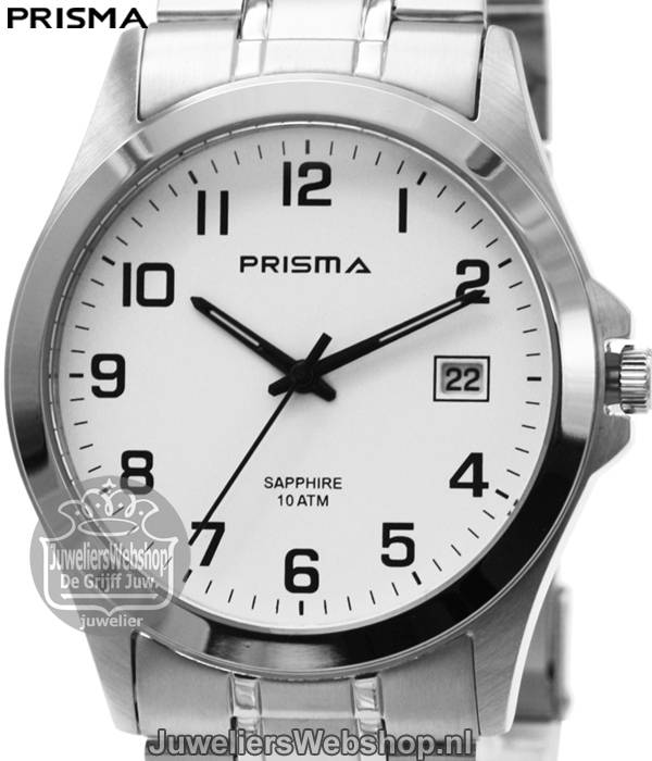 P.1725 Prisma Heren Horloge Staal