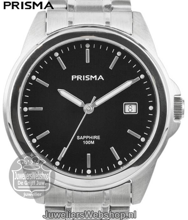 P.1851 Prisma Heren Horloge Staal