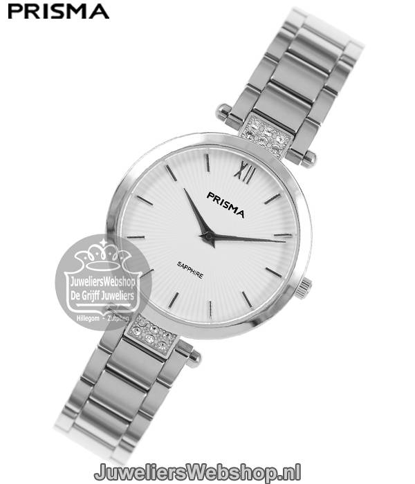 Prisma horloge P1975 Simplicity Strass Zilver Dames