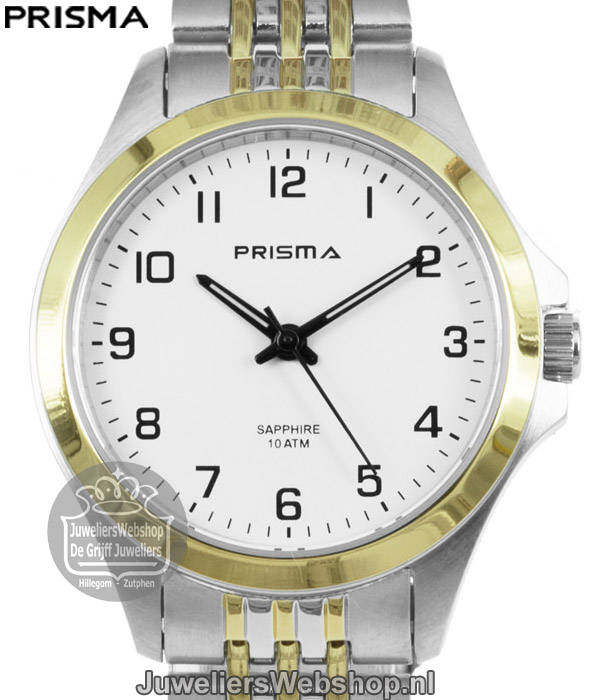 P.1552 Prisma Dames Horloge Staal Bicolor