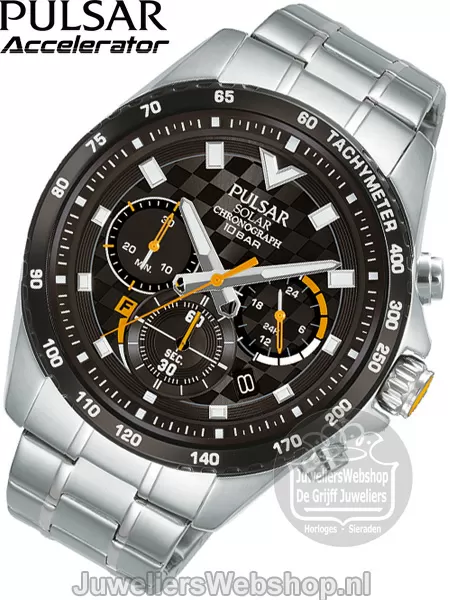 Pulsar PZ5103X1 Horloge Heren Chronograaf Solar Staal 2020
