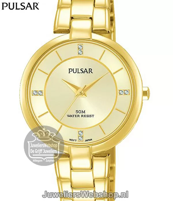wenselijk Dusver Helderheid Pulsar PH8316X1 Horloge Dames Goudkleurig met Swarovski
