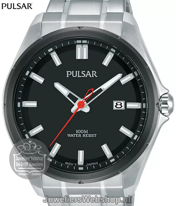 Pulsar horloge 2025 heren zwart