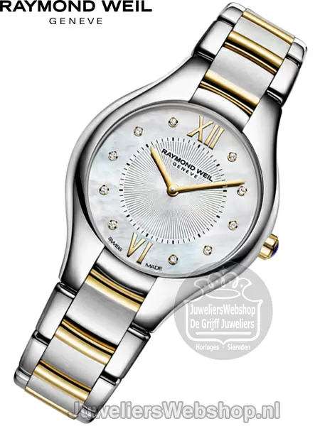 Raymond Weil Noemia Dames Horloge 5132 STP 00985 Bicolor Diamant