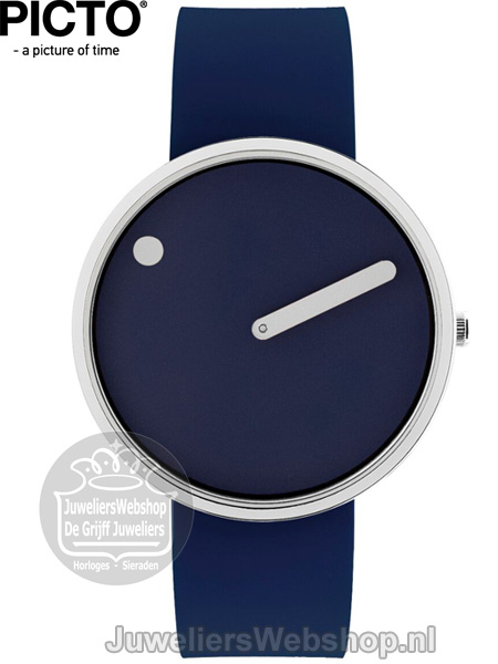 Picto Horloge PT43393-0520S Blauw Small 40mm