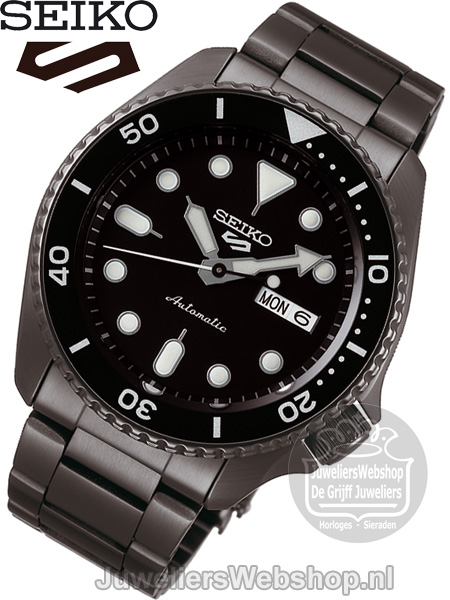 Seiko 5 Sports Automatic horloge SRPD65K1 Zwart