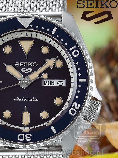Seiko 5 Sports Automatic horloge SRPD71K1 Blauw