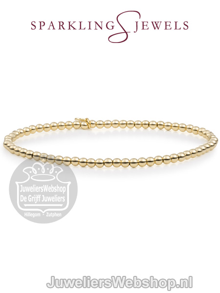 sparkling jewels armband all shine gold saturn 3mm sb-g-3mm-add