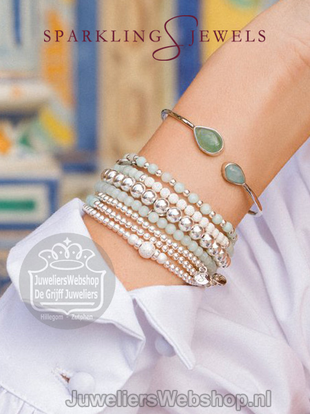 sparkling jewels armband all shine silver saturn 2mm sb-s-2mm-add