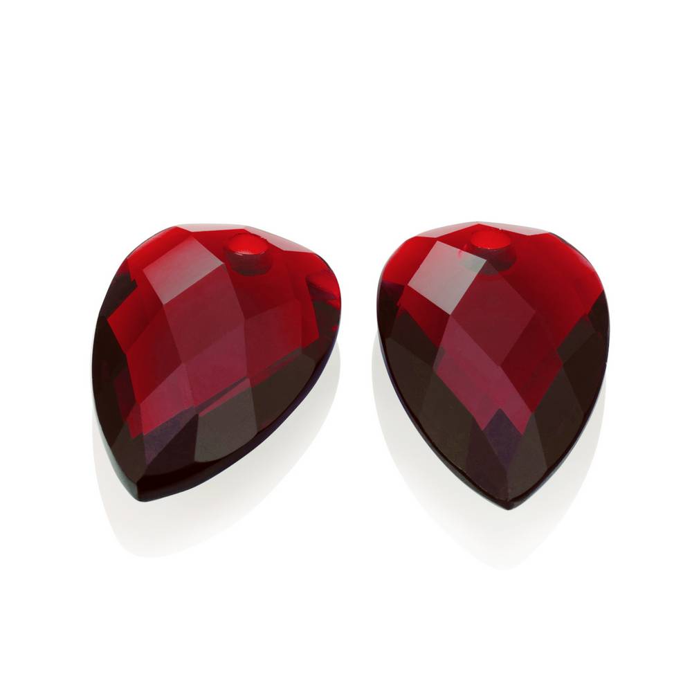 sparkling jewels earring editions Ruby Quartz Blossom eardrops eagem50-bs