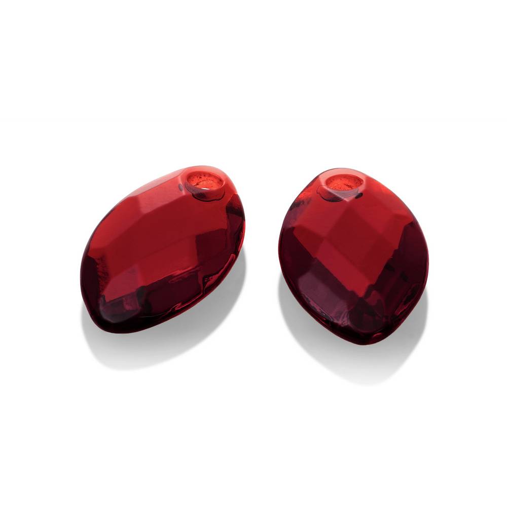 sparkling jewels earring editions facet Ruby Quartz ear leaf eardrops eagem50-fclf-s