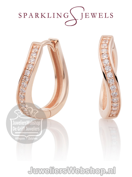 sparkling jewels earring editions flare crystal rose gold creolen ear02