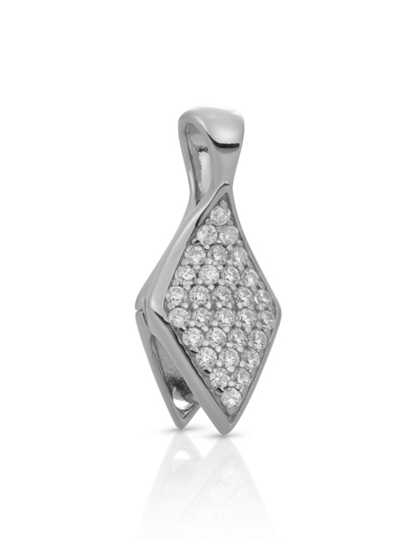 Sparkling Jewels Edge Editions Eris Crystal Hanger Silver PEQS02