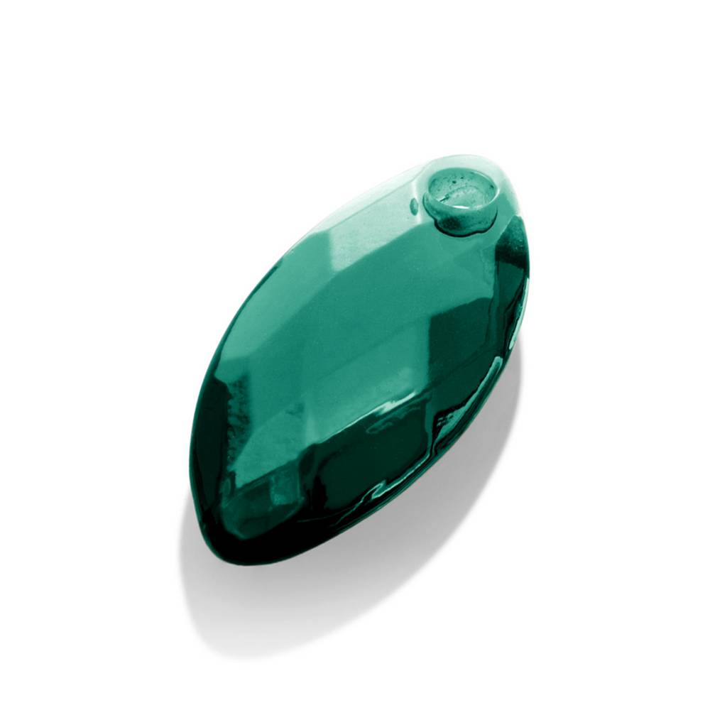 sparkling jewels leaf editions facet Petrol Green Quartz hanger pengem52-fct-s