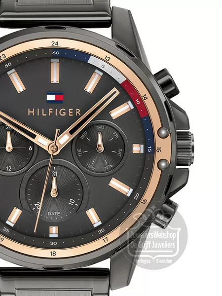 Tommy Hilfiger Mason Horloge TH1791790 Multi Date Heren Horloge Staal